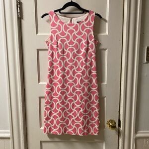 Melly M Pink Cotton Dress Crew Neck Sleeveless